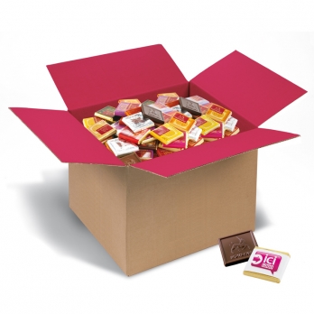 Carton de 1000 chocolats au Lait personnaliss