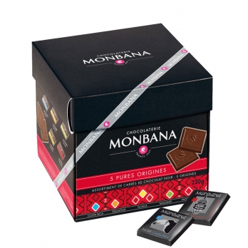 Coffret Pures Origines - 55 carrs de chocolat