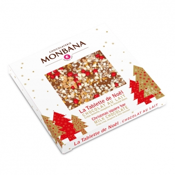 Mini Tablette de Noël Chocolat au lait Monbana