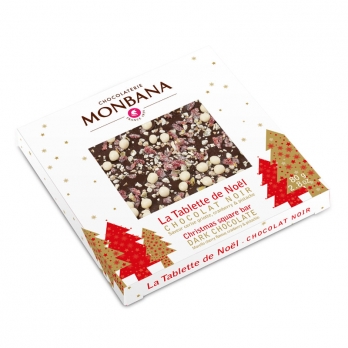 Mini Tablette de Noël Chocolat Noir Monbana