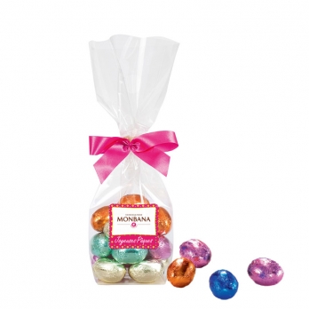 Oeufs multicolores pralin�s Monbana